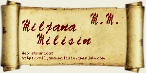 Miljana Milišin vizit kartica